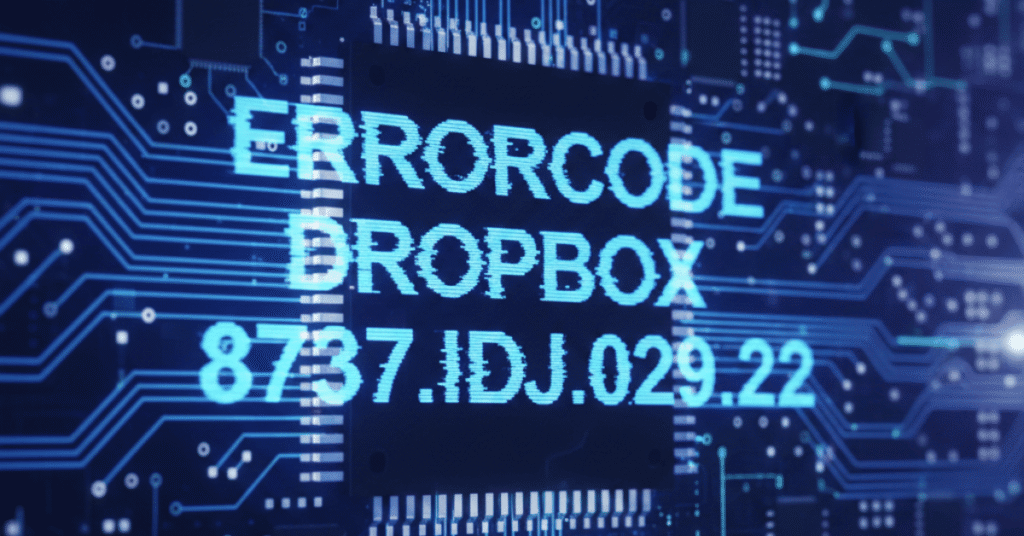 Errorcode Dropbox 8737.idj.029.22: Causes & Fixes Explained