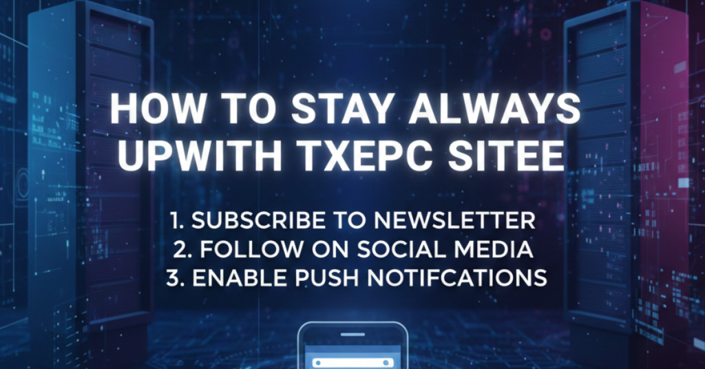 How to Stay Always Updated with TXEPC Site